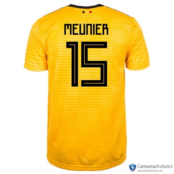 Camiseta Seleccion Belgica Segunda equipo Meunier 2018 Amarillo